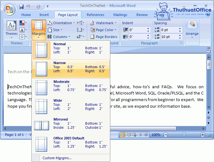 Cách căn lề chuẩn trong Word