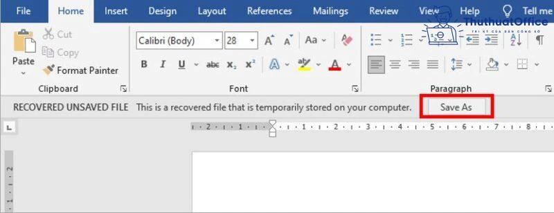 Những mẹo lấy lại file Word