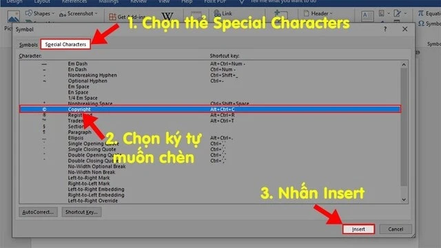 Cách Chèn Ký Tự Trong Word