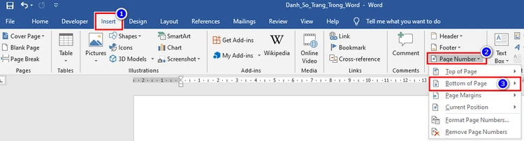 4 Cách Đánh Số Trang Trong Word