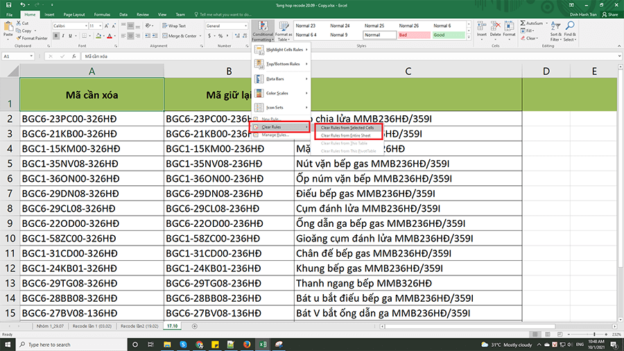 Cách Giảm Dung Lượng File Excel