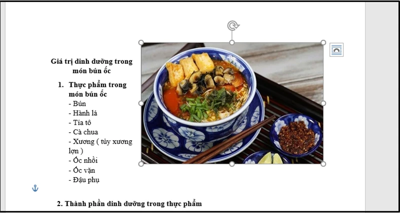 Di Chuyển Ảnh Trong Word