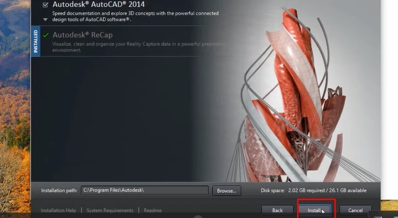 Download Autodesk AutoCAD 2014 