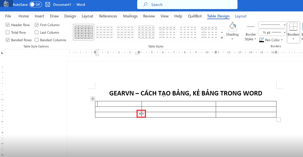 Hướng Dẫn Cách Kẻ Ô Trong Word Chuyên Nghiệp, Đơn Giản