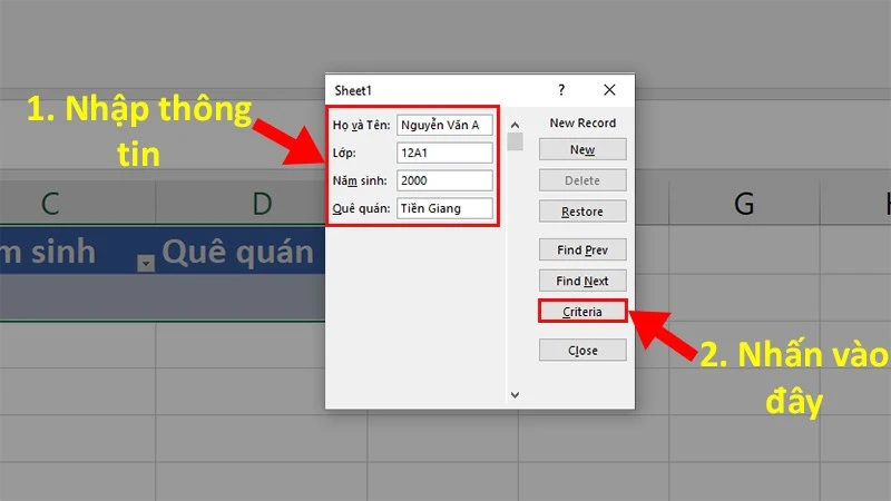 Hướng Dẫn Nhập Dữ Liệu Trong Excel Bằng Form Tự Tạo