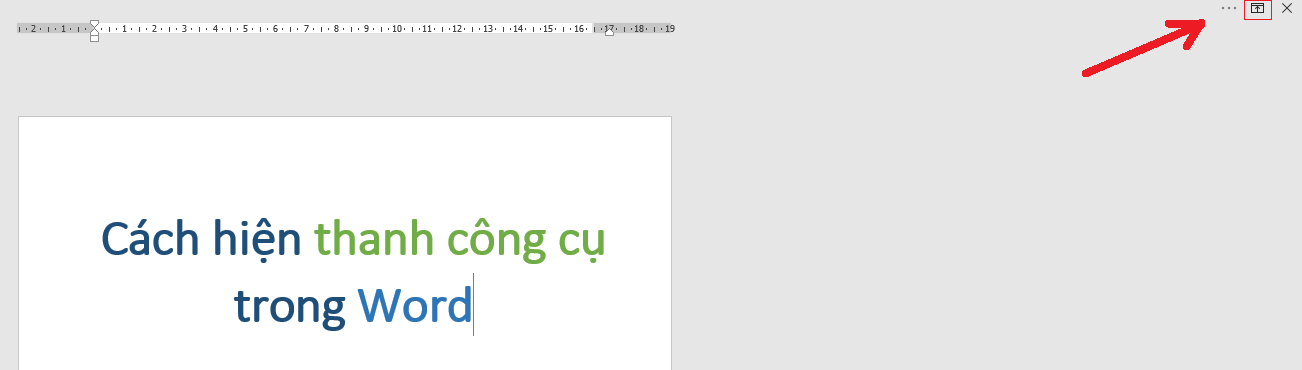 Cách Hiện Thanh Công Cụ Trong Word 