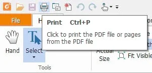 Chọn File và tiếp tục Print.