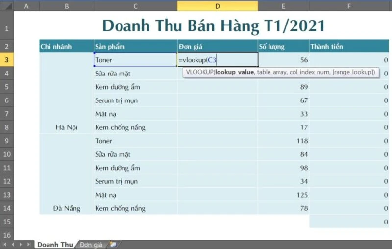 Sử dụng các hàm tìm kiếm như VLOOKUP và HLOOKUP