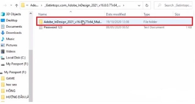 Mở thư mục “Adobe_InDesign_2021_v16.0.77x64_Multilingual”