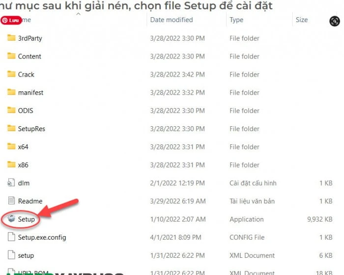 Chạy File Setup để bắt đầu quá trình cài đặt