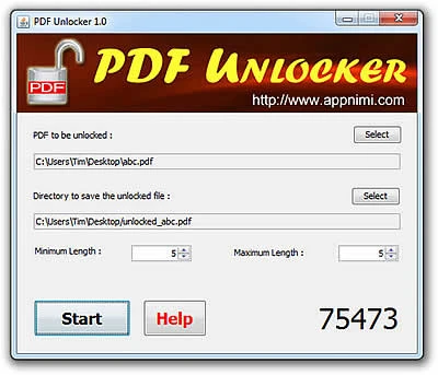 PDF Unlocker giúp loại bỏ quyền bảo mật của file PDF