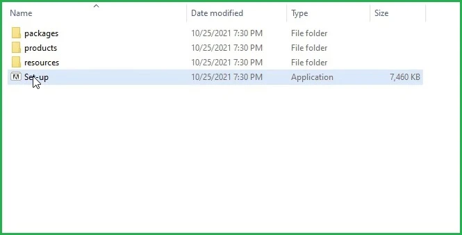 Chạy file Setup để bắt đầu quá trình cài đặt