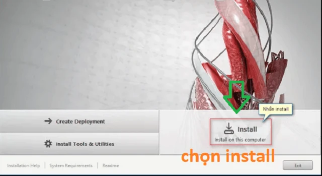 Chọn Install để bắt đầu quá trình cài đặt