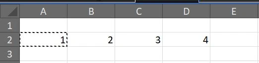 Chọn ô A1 trong Sheet2