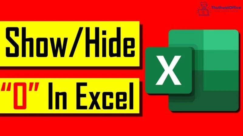 Nguyên nhân không hiện số 0 là vì Excel được định dạng để không hiển thị số 0