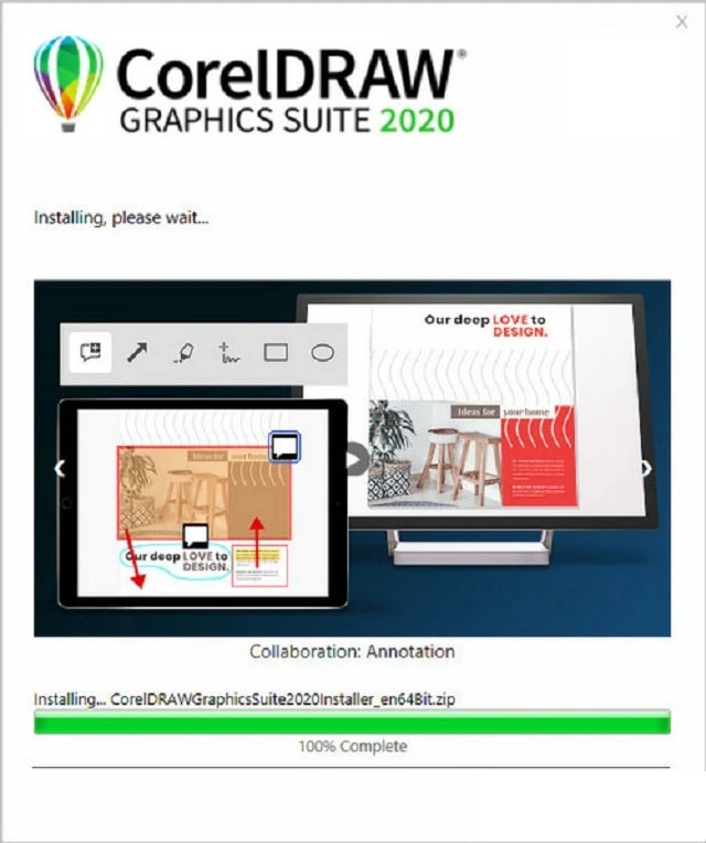 Download phần mềm corel 2020 hoàn tất