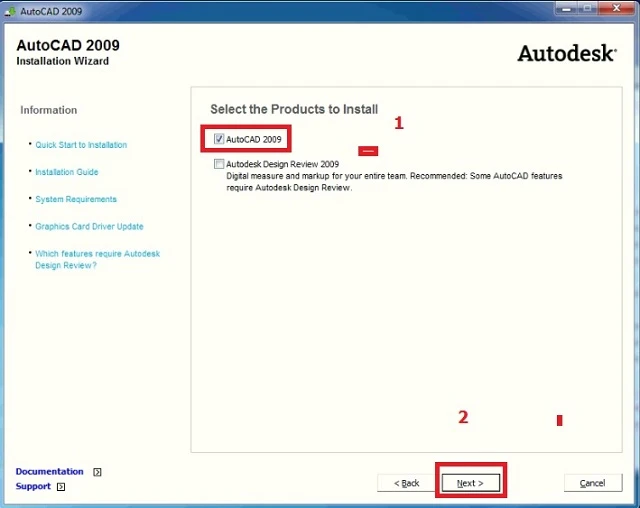 tải xuống Autodesk AutoCAD 2009