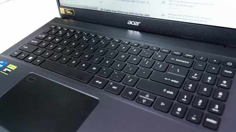 Bàn phím của laptop Acer Aspire 7