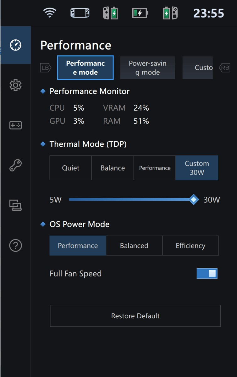 Chế độ Thermal Mode